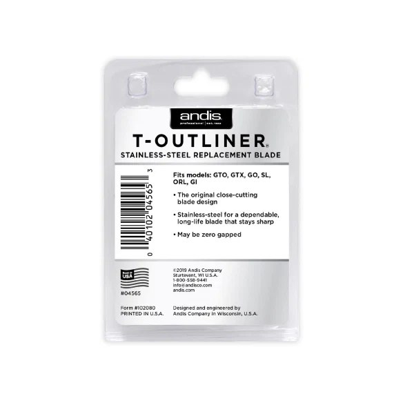 Andis ORL T-Outliner GTX Trimmer met Deep Tooth Blade – Wit
