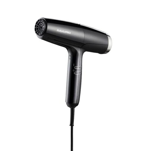 BaByliss Pro Falco Black & Silver Professional Highspeed Hair Dryer
