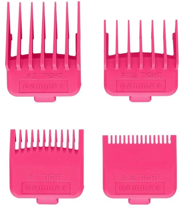 Gamma + Opzetkammenset pink 4 stuks met dubbele magneet Gamma + Opzetkammenset pink 4 stuks met dubbele magneet