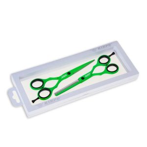 Kiepe Set Professionele Kappersschaar en Effileerschaar Green Tea