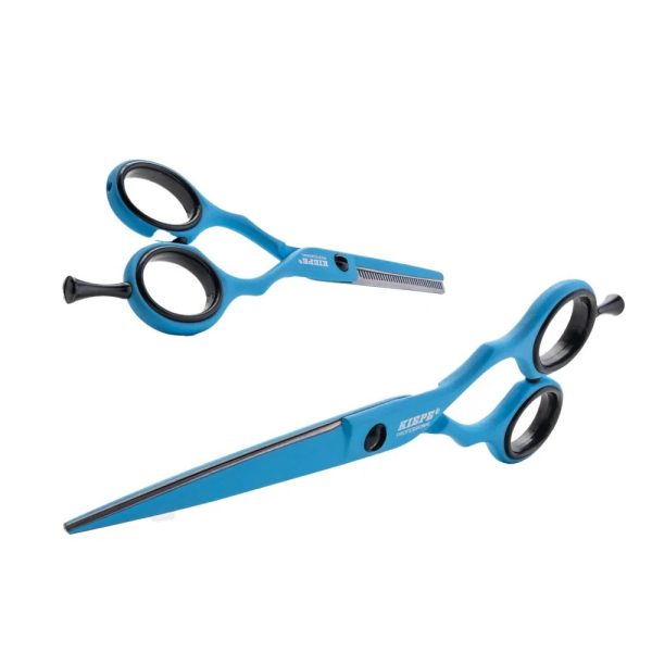 Kiepe Set Professionele Kappersschaar en Effileerschaar Blue Ocean 5,5