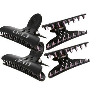Level 3 Hair Claw Clips 4P Vlinder Klem