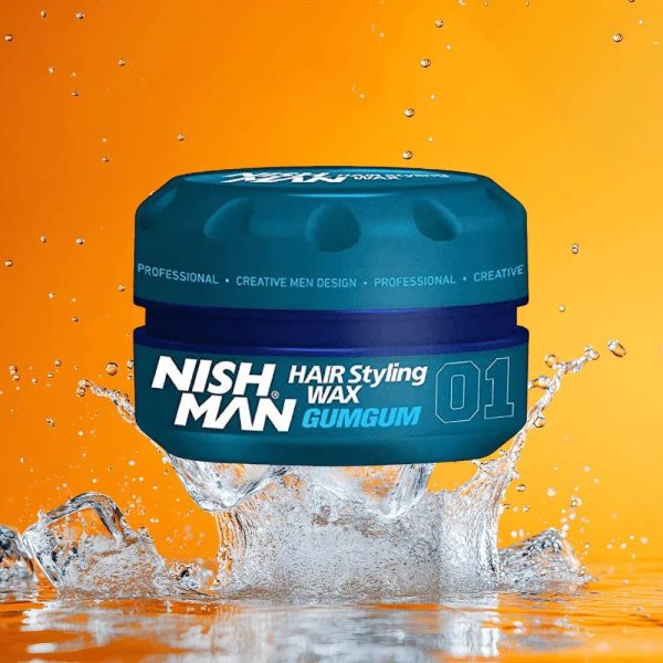 Nishman Hair Styling Wax 01 Gumgum 48 stuks