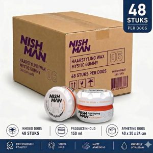Nishman Hair Styling Wax 06 Mystic Gummy 48 stuks Nishman Hair Styling Wax 06 Mystic Gummy 48 stuks