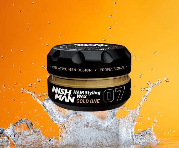 Nishman Hair Styling Wax 07 Gold One 48 stuks