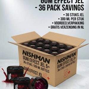 Nishman Hairgel Gum Effect 5+ 300 ml X 36pcs