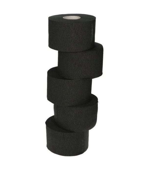 Nishman Nekkraag wegwerp op rol 5 stuks Zwart Nekpapier Nishman Nekkraag wegwerp op rol 5 stuks Zwart Nekpapier