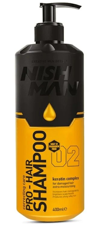 Nishman Shampoo Zout en Parabeen Vrij 400ml Nishman Shampoo Zout en Parabeen Vrij 400ml