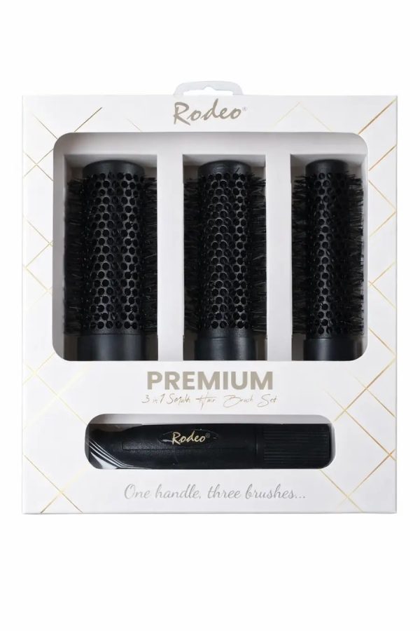 Rodeo Premium 3 in 1 Hair Brush Set