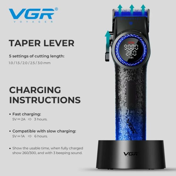 VGR Professional Clipper V-001 Blue Edition